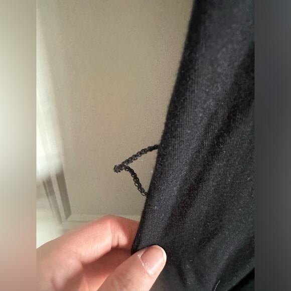 One Sleeve Ruffle Maxi Dress Black Size M - Picture 6 of 10